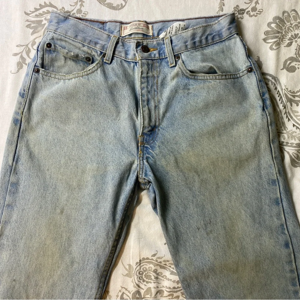 Levis Strauss Regular Fit Jeans‎ Mens Size 31X30 Light Washed distressed grunge